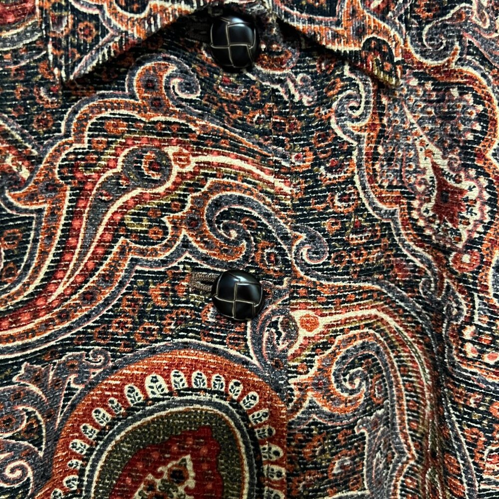 Coldwater Creek jacket, paisley tapestry, M/P size, excellent condition - Picture 3 of 8